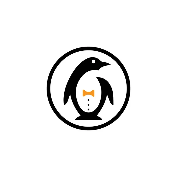 Pinguin Logo Vorlage Vektor Symbol Illustration — Stockvektor