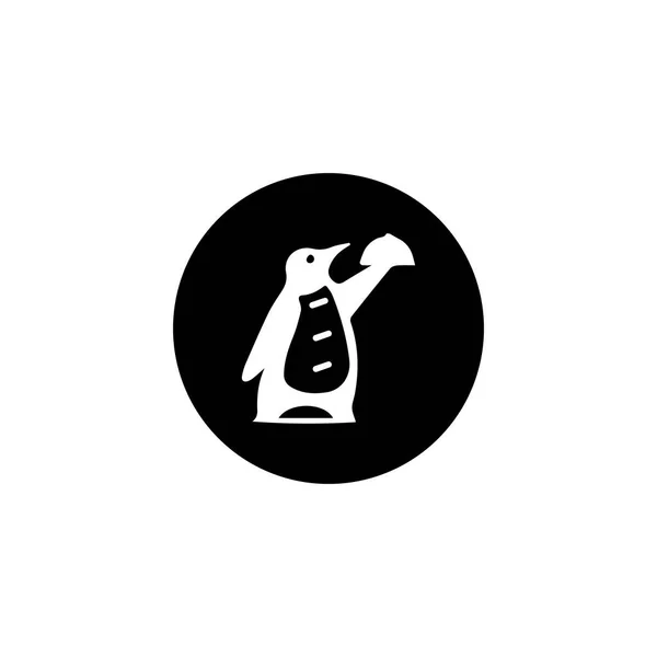 Pinguin Logo Vorlage Vektor Symbol Illustration — Stockvektor