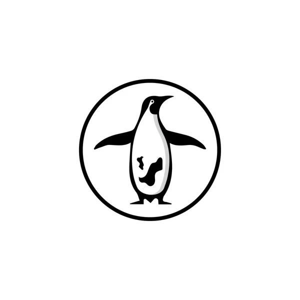 Penguin Logo Template Vector Icon Illustration — Stock Vector