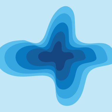 Güneş illüstrasyon tasarımı arka planına sahip soyut su dalgası vektörü