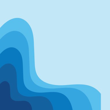 Güneş illüstrasyon tasarımı arka planına sahip soyut su dalgası vektörü