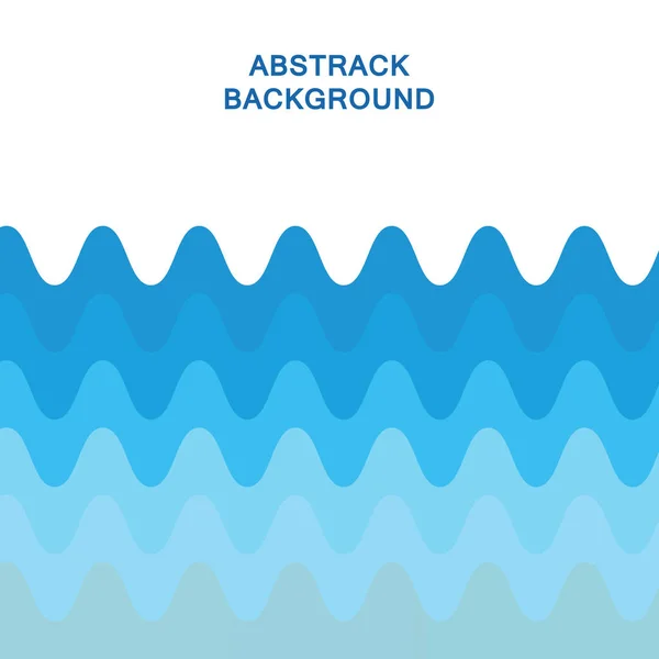 Abstrakt Vatten Våg Vektor Med Sol Illustration Design Bakgrund — Stock vektor