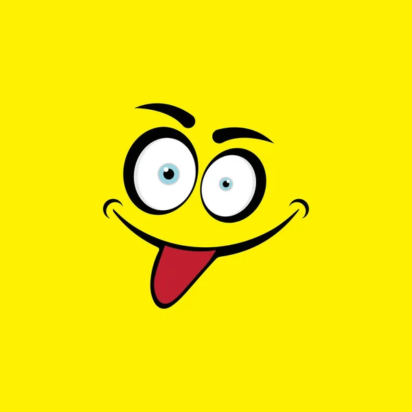 Sorriso Emoção Ícone Vetor Ilustração Design Modelo —  Vetores de Stock
