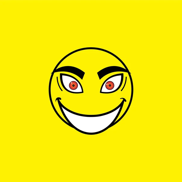 Uśmiech Emocje Ikona Wektor Ilustracja Projekt Szablon — Wektor stockowy