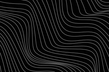 Modern tarzda çizgiler. Çizgi sanatı minimalist baskısı. Kalıp geometrik stil. Teknoloji geçmişi. Yaratıcı geometrik duvar kağıdı. Şablon, pankart. Siyah ve beyaz vektör çizimi.