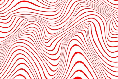 Modern tarzda çizgiler. Çizgi sanatı minimalist baskısı. Kalıp geometrik stil. Teknoloji geçmişi. Yaratıcı geometrik duvar kağıdı. Şablon, pankart. Beyaz ve kırmızı vektör illüstrasyonu.