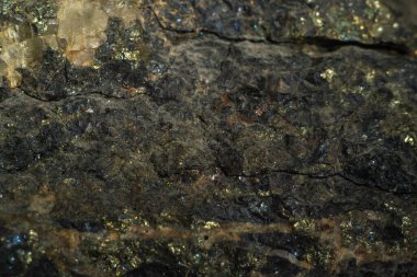 Altın kaplamalı taş yüzey, yakın çekim, doku, arkaplan, duvar kağıdı, desen, soyutlama