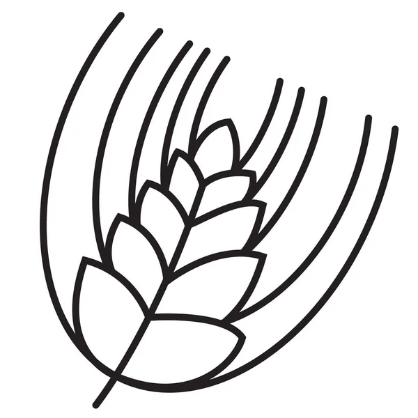 Buğday simgesi logo tasarımı — Stok Vektör