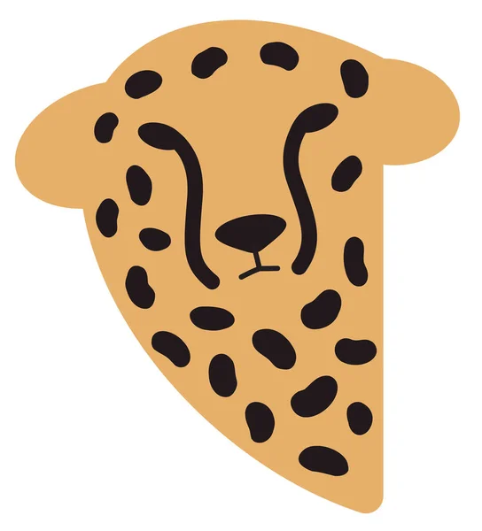 Cheetah hoofd wild dier logo — Stockvector