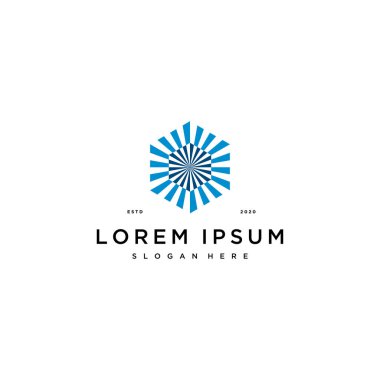 soyut dekorasyon logosu tasarım konsept vektörü şablonu