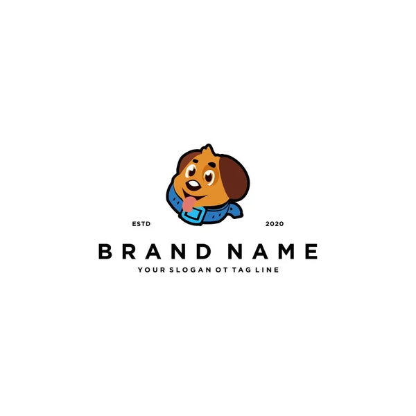 Πρότυπο Φορέα Σχεδιασμού Του Λογότυπου Κατοικίδιου Σκύλου — Διανυσματικό Αρχείο