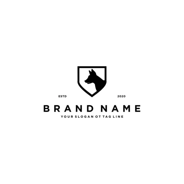 Hond Huisdier Logo Ontwerp Vector Template — Stockvector