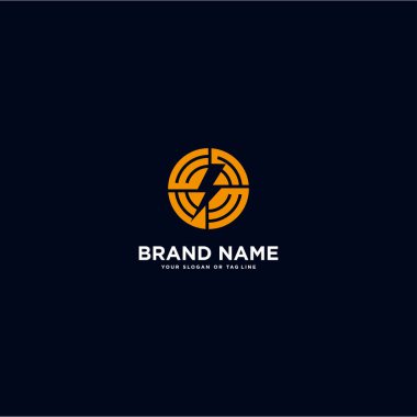 yaratıcı logo tasarımı elektrik vektör şablonu