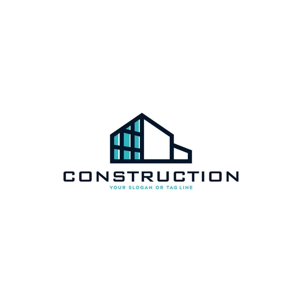 Modèle Vectoriel Construction Logo Conception Créative — Image vectorielle