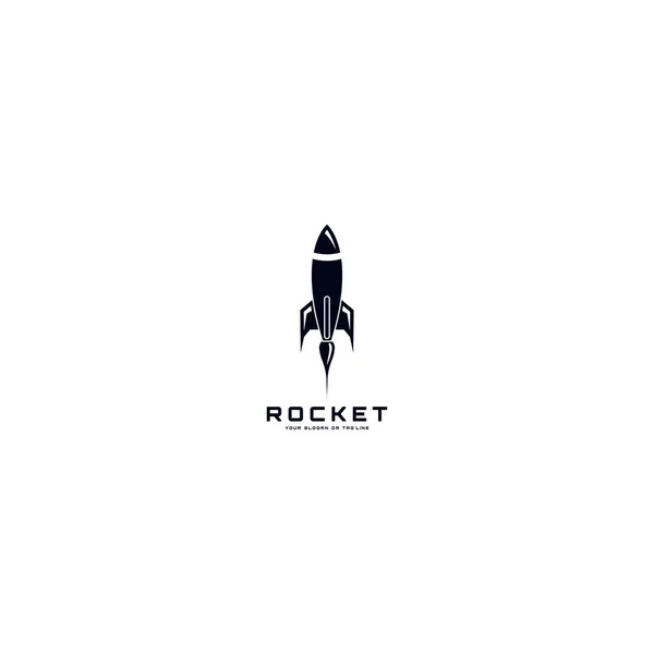 Rocket Logo Design Vector Template — Stock Vector