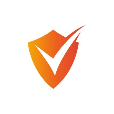 Kontrol listesi simgesi, kalkan, belge, vektör şablonu