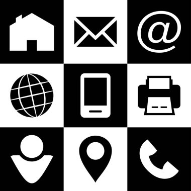 Web simgesi belirleme vektör şablonu