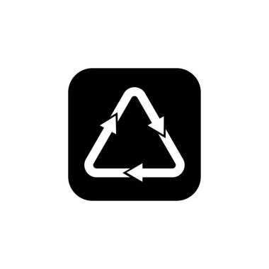 Geri dönüşüm simgesi vektör şablonu