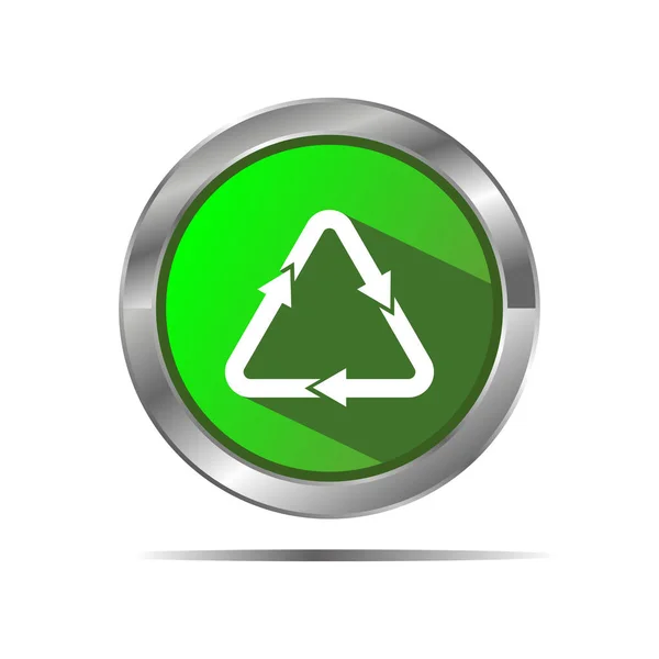 Ανακυκλώστε Πρότυπο Διανυσμάτων Κουμπιών Εικονιδίων — Διανυσματικό Αρχείο