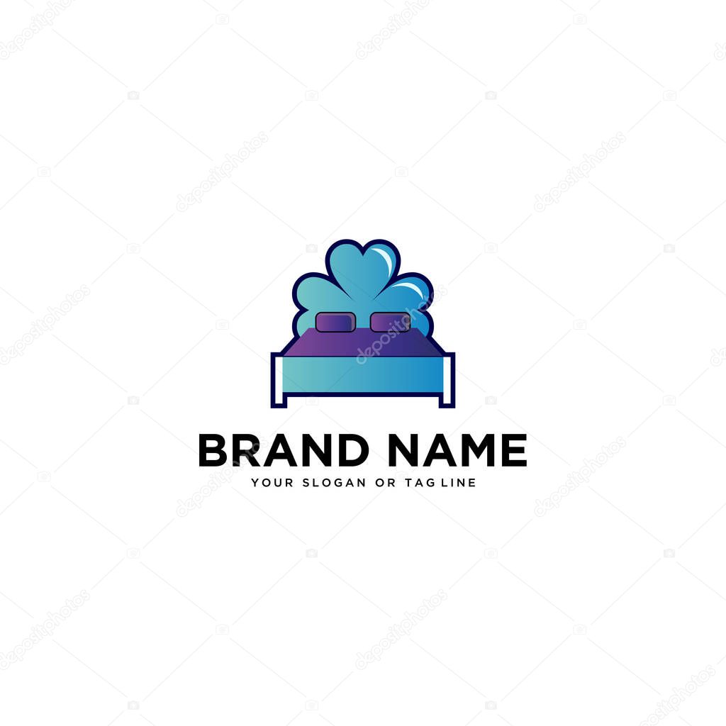 Logo design vector bed template