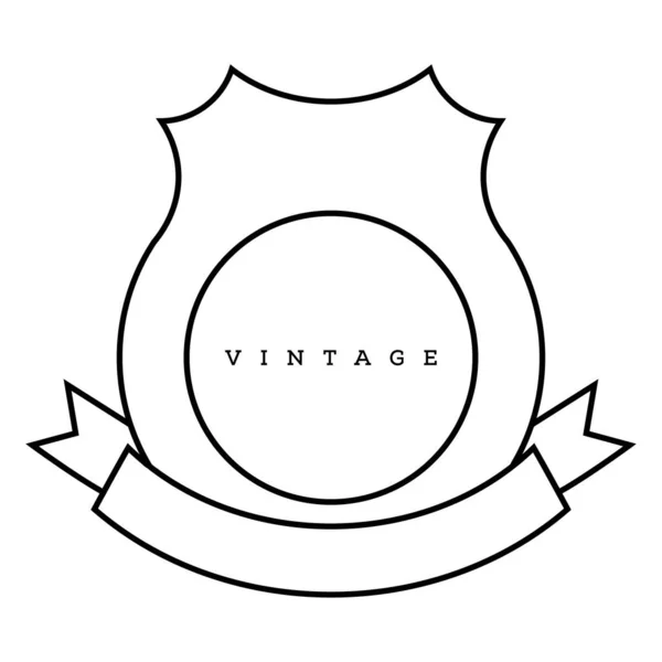 Vintage Vector Template Design Framework — Stock Vector