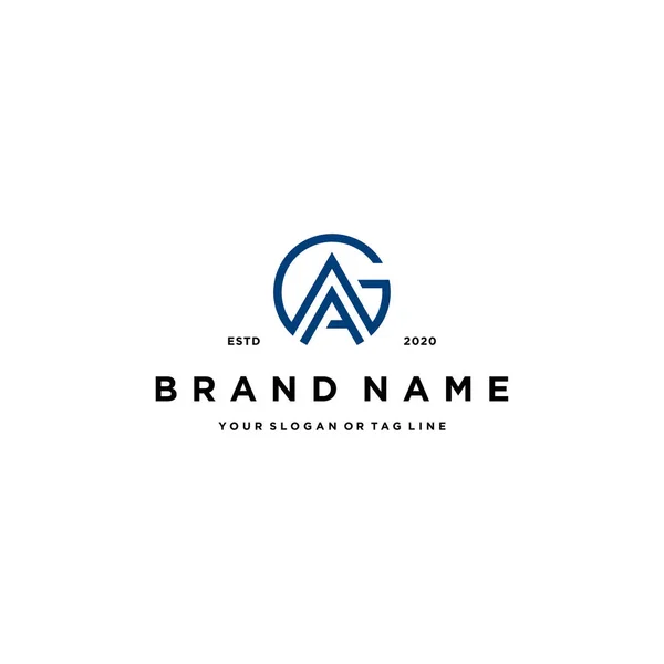 Brev Logo Design Vektor Mall — Stock vektor