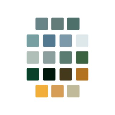 Renk paleti Vektör illüstrasyonuName