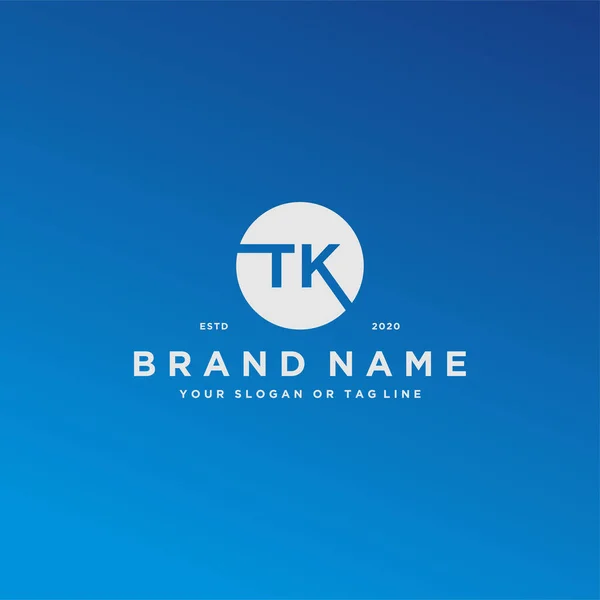letter TK logo design vector template