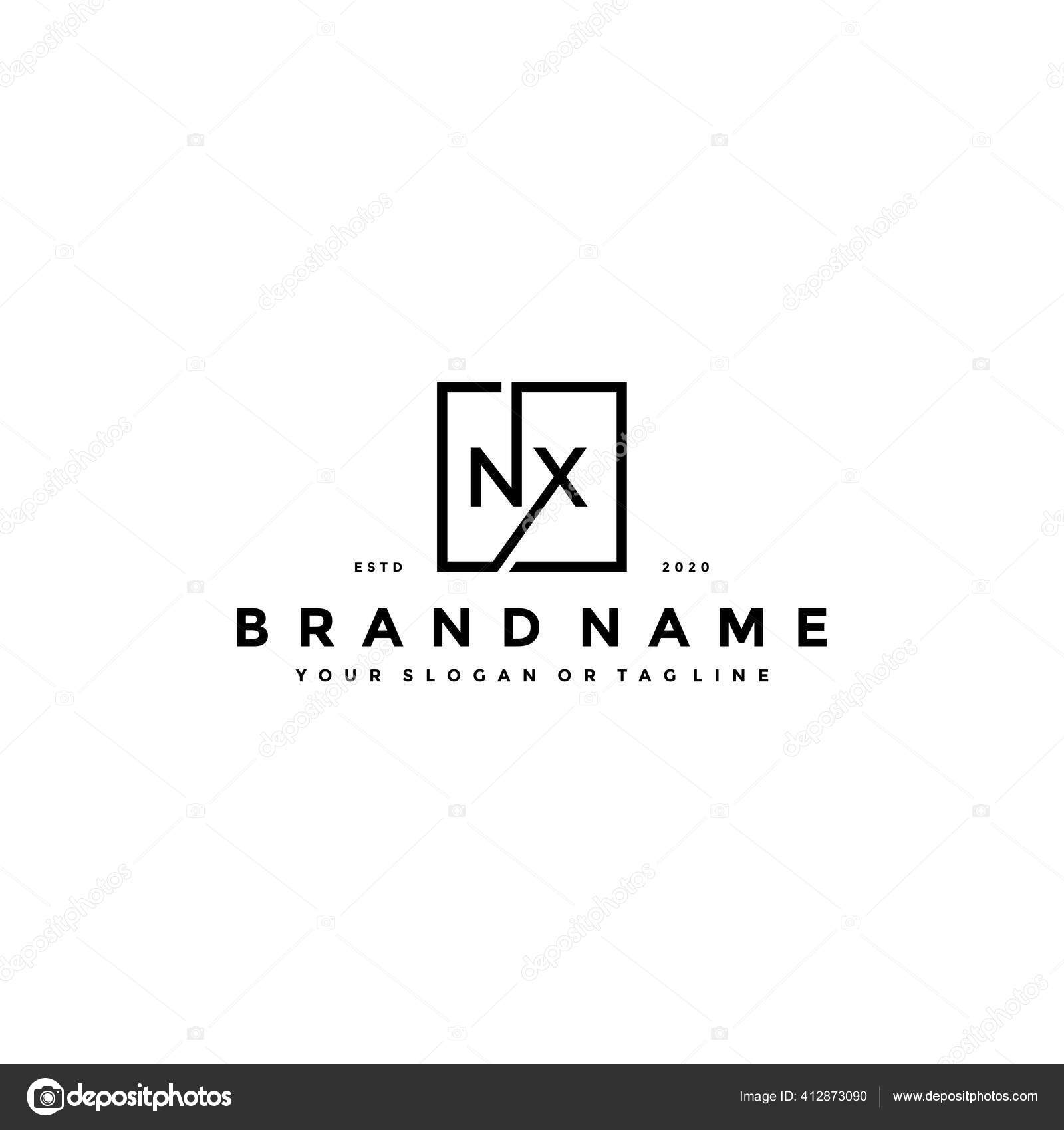 NX Monogram logo Design V6 By Vectorseller | TheHungryJPEG