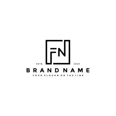 FN logo tasarım vektör şablonu