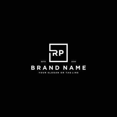 harf RP logo tasarım vektör şablonu