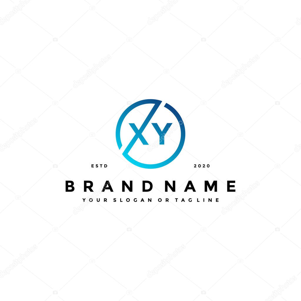 letter XY logo design vector template
