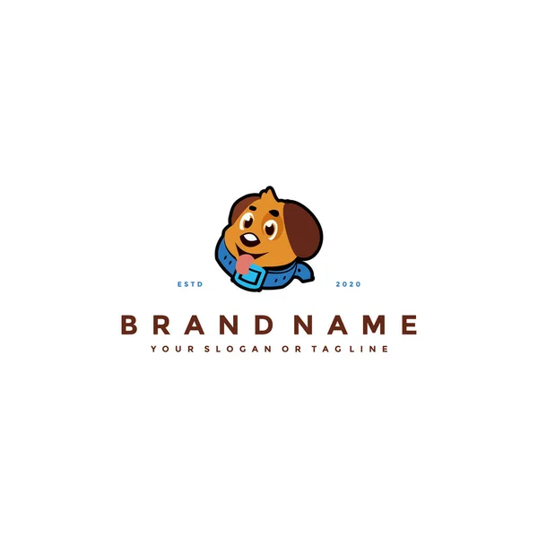 Hond Logo Pictogram Ontwerp Vector Template Elementen — Stockvector