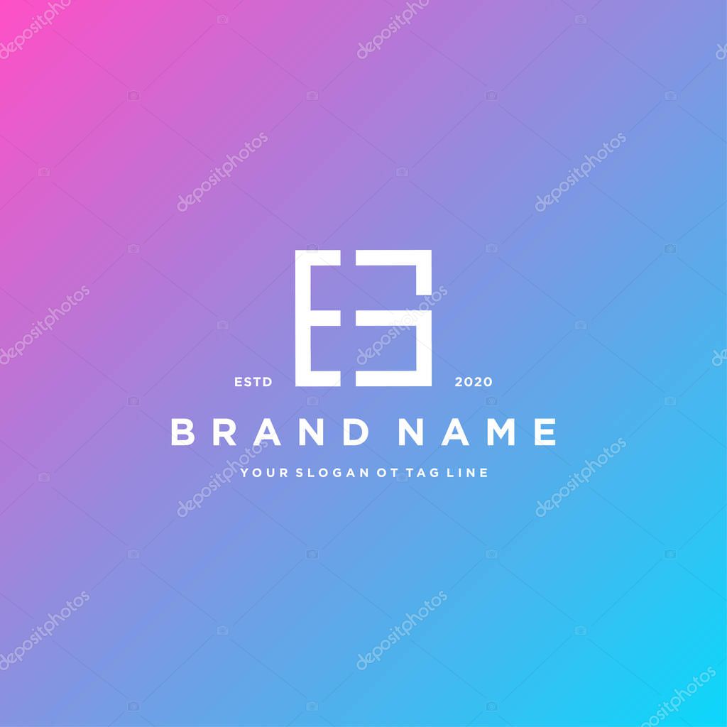 Letter GE logo design vector template