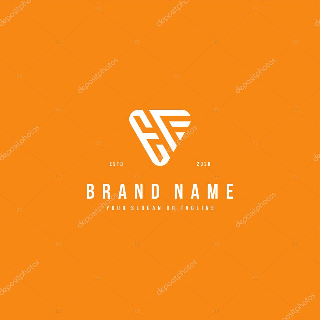 Letter EF logo design vector template