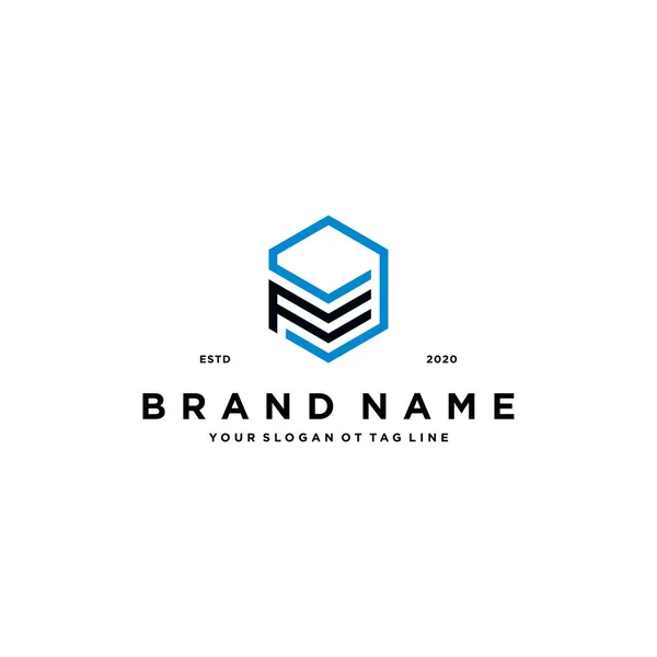 Buchstaben Und Neun Logo Design Vektorvorlage — Stockvektor