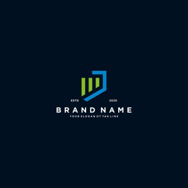 yaratıcı Harf J Finansal Logo Tasarım Şablonu