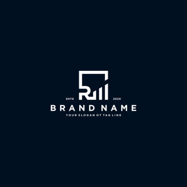 yaratıcı Harf R Finansal Logo Tasarım Şablonu