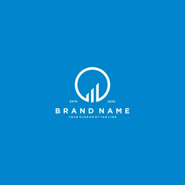 Kreative Buchstabe Finanzdiagramm Logo Design Vektor Vorlage — Stockvektor