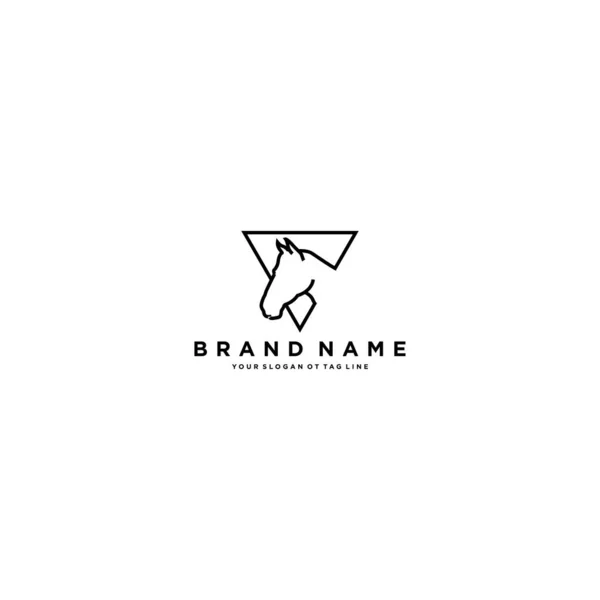 Horse Logo Design Vector Template — Stock Vector