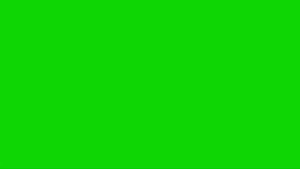 Dinosaur Attacking Green Screen — Stock Video