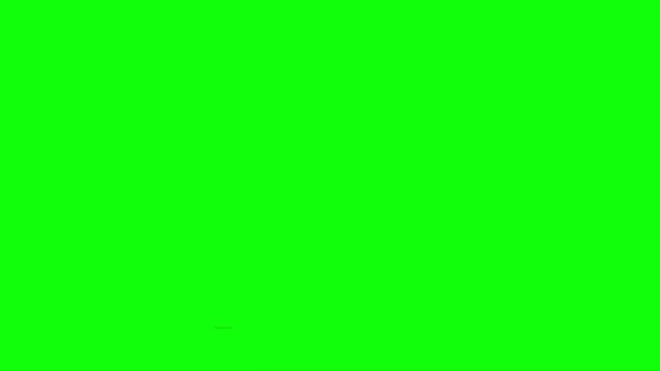 Smok Ryczący Zielonym Ekranie — Wideo stockowe