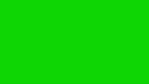 Smok Ryczący Zielonym Ekranie — Wideo stockowe