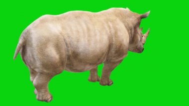 Gergedan Yeşil Ekran 'a Bakıyor