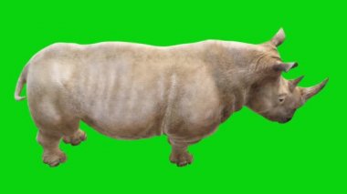 Gergedan Yeşil Ekran 'a Bakıyor