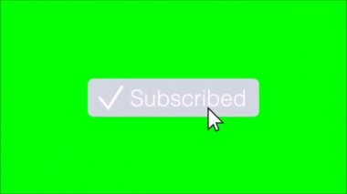 Yeşil ekrandaki abone düğmesine bas