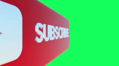 Yeşil ekrandaki abone düğmesine bas