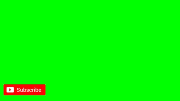 Subscribe Button Green Screen — Stock Video ©   #413359366
