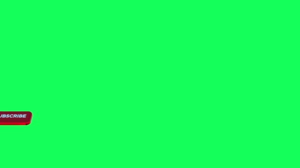 Zapisz Się Przycisk Zielony Ekran — Wideo stockowe