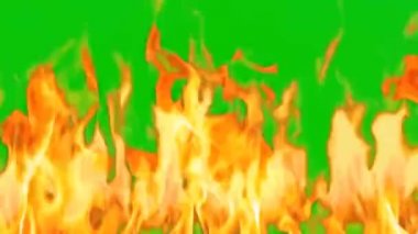 Yeşil Ekran Üzerinde Ateş Efekti